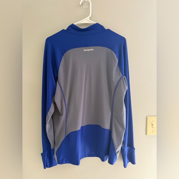 Patagonia Mens All Weather 1/4 Zip Pullover SZ XL Long Sleeve Blue Grey Outdoor - Picture 5 of 7